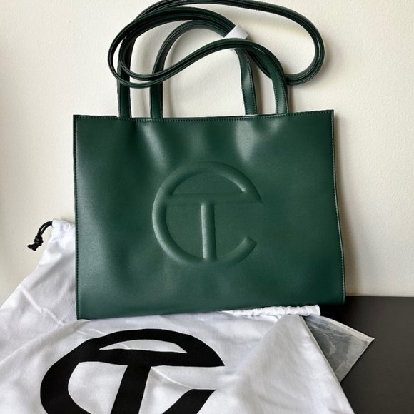 Telfar Bags Dark Olive Medium Telfar Shopping Bag Poshmark